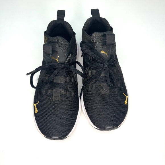 Puma SoftFoam+ Black & Gold Sneakers | Women’s 4.5 - Picture 3 of 6